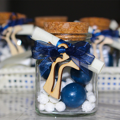 vasetto blu